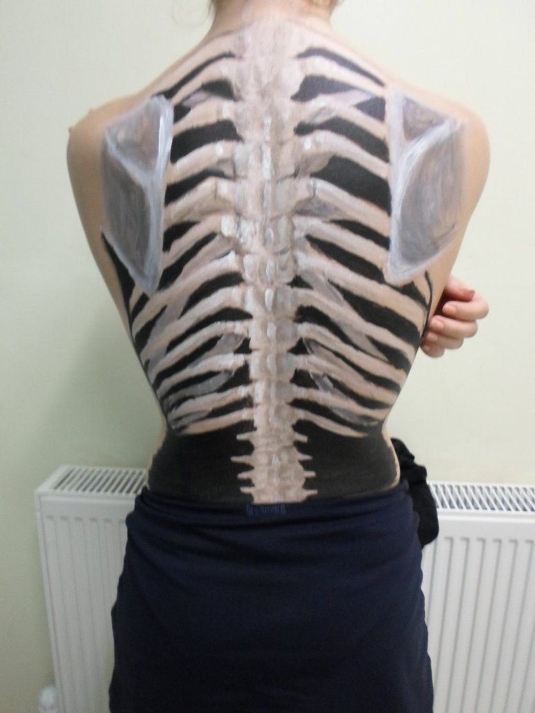 774x1032 Spine And Rib Cage! Body Paint 2 By Holly27 - Spine Painting
