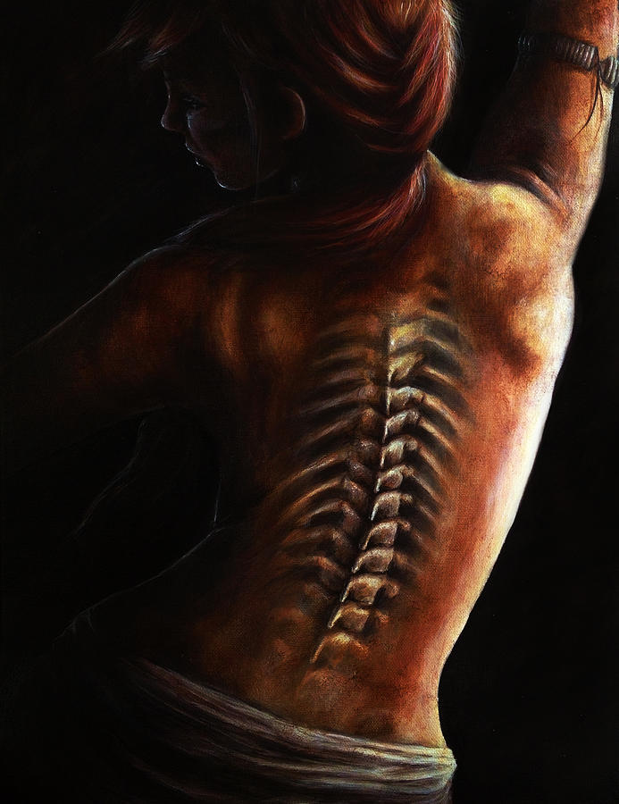 693x900 Dance Of Death Painting By Danielle Trudeau - Spine Painting