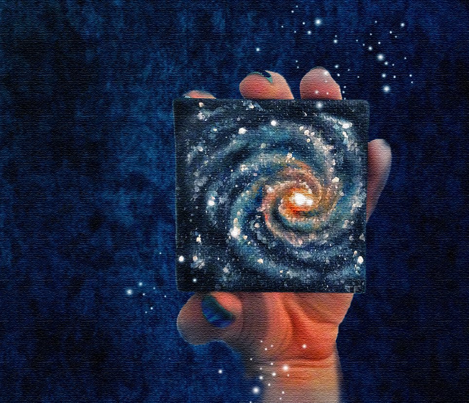 964x828 Spiral Galaxy By Taliadavida - Spiral Galaxy Painting