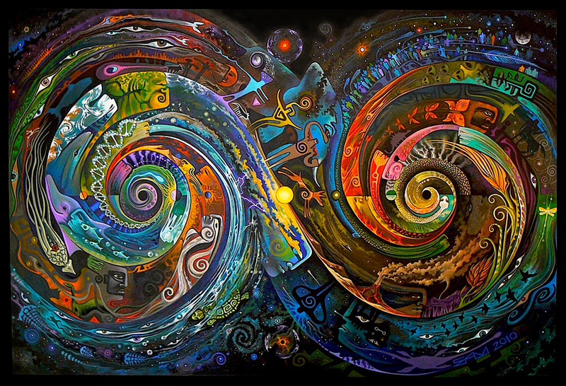 800x546 Artwork By Sam Brown - Spiral Painting