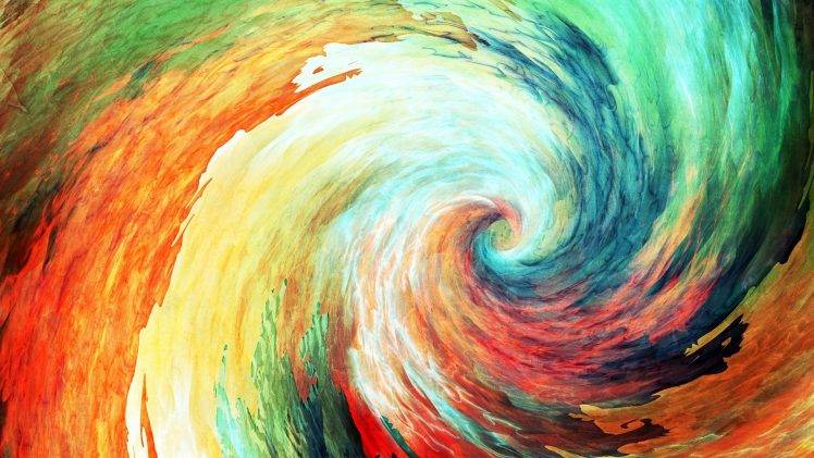 748x421 Colorful, Painting, Anime, Spiral, Abstract Wallpapers Hd - Spiral Painting