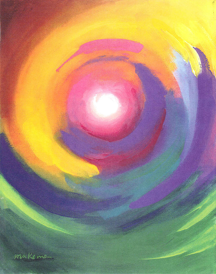 707x900 Color Spiral Painting By Carrie Makenna - Spiral Painting
