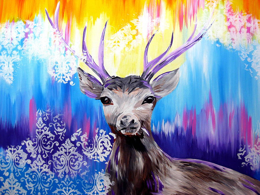 900x675 Spirit Animal Painting By Cathy Jacobs - Spirit Animal Painting