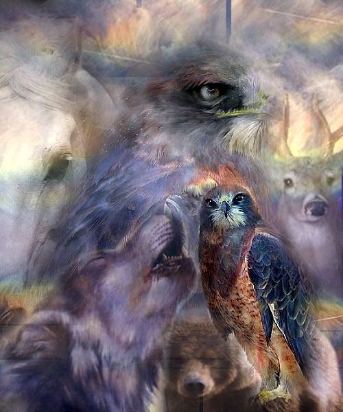 500x600 616ed2e5b58f169b9009c2db57930758 Animal Spirit Guides Spirit - Spirit Animal Painting