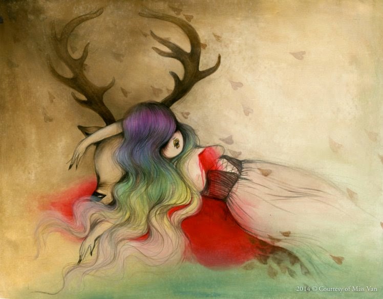 748x585 Colored Glass Spirit Animal Amp Miss Van - Spirit Animal Painting