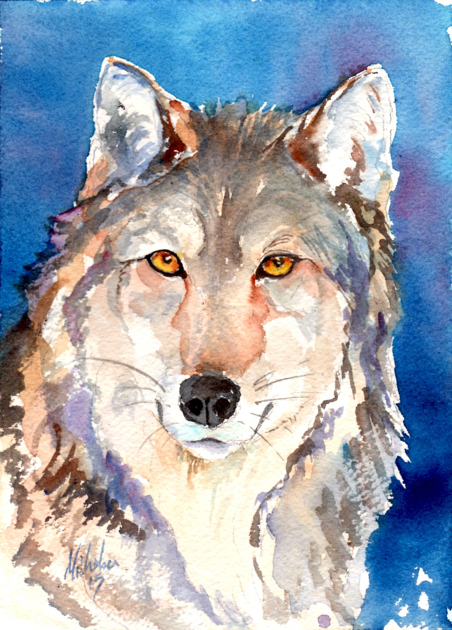 1516x2112 Is Wolf Your Power Animal - Spirit Animal Painting