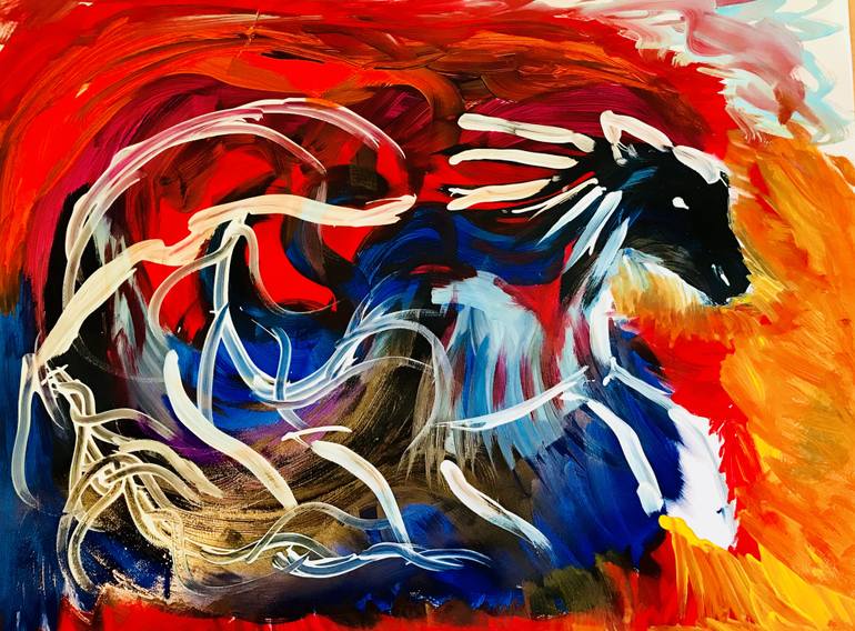 770x568 Saatchi Art Spirit Horse Painting By Tobe Roberts - Spirit Horse Painting