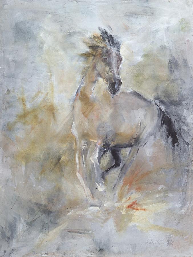 677x900 Spirit Horse Painting By Christie Martin - Spirit Horse Painting