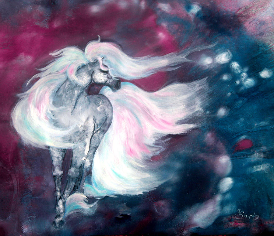 900x777 Spirit Horse Painting By Sherry Shipley - Spirit Horse Painting