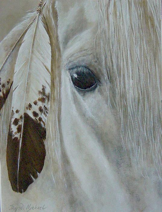 537x700 Spirit Horse Painting By Syndi Michael - Spirit Horse Painting