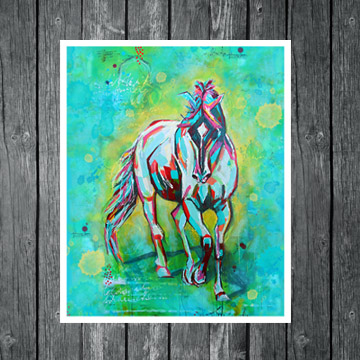 360x360 Free Spirit (Print) - Spirit Horse Painting