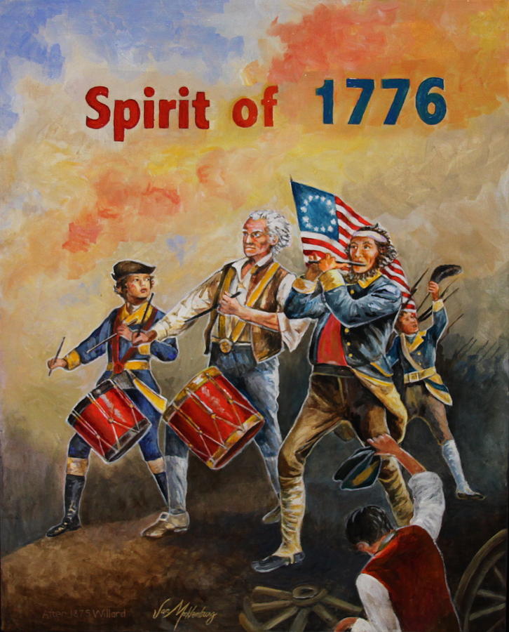 726x900 Spirit Of 1776 Painting By Jan Mecklenburg - Spirit Of 1776 Painting