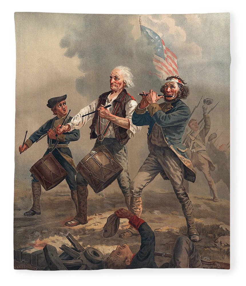 860x1000 Yankee Doodle Or The Spirit Of 76 Fleece Blanket For Sale By - Spirit Of 76 Painting