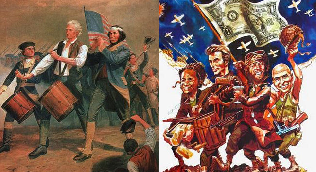 650x354 Memorial Day Memories Kelly's Heroes Falcon - Spirit Of 76 Painting