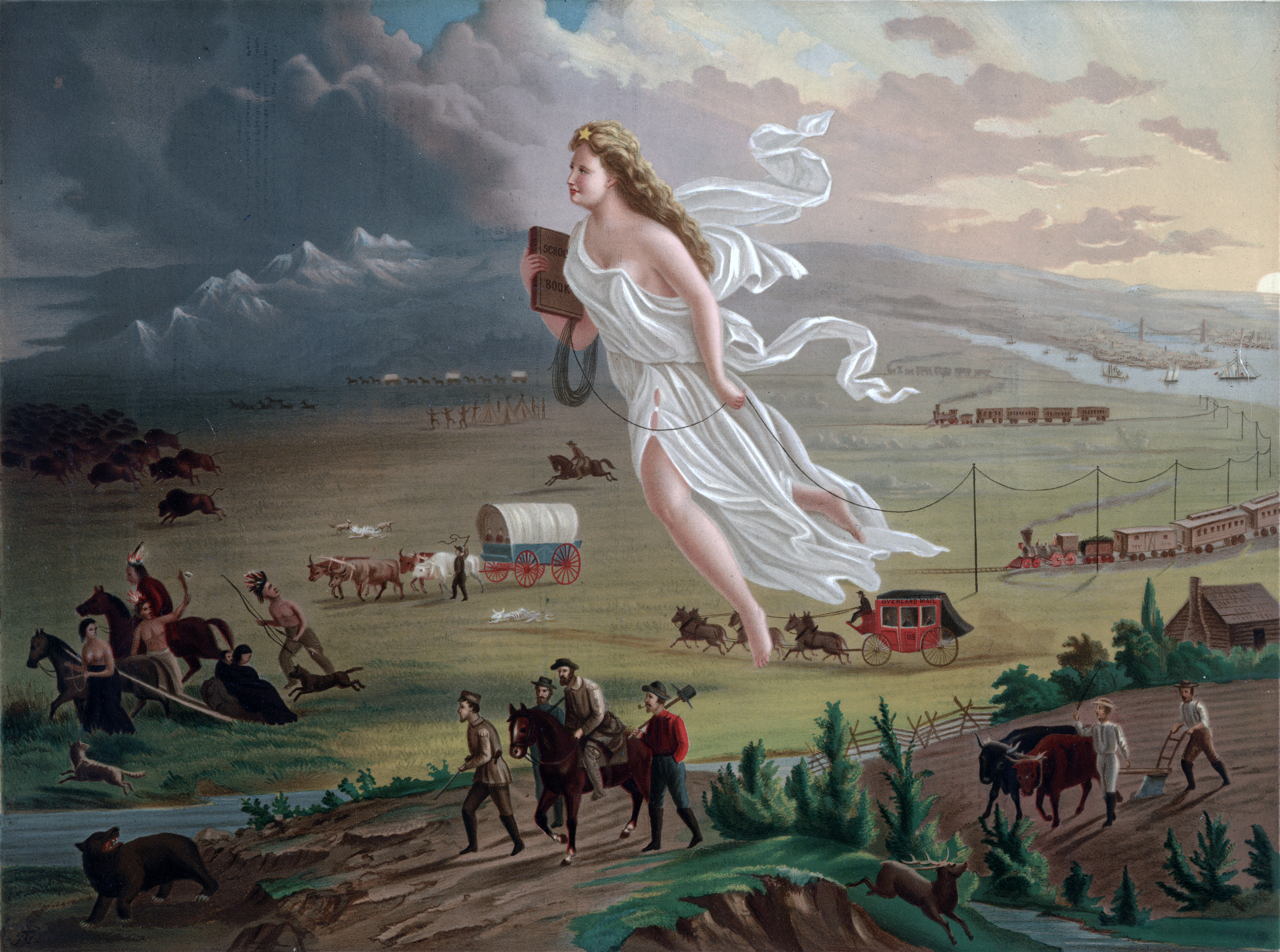 4815x3584 Fileamerican Progress.jpg - Spirit Of America Painting