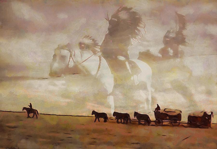 900x616 Frontier Spirit Painting By Dan Sproul - Spirit Of The Frontier Painting