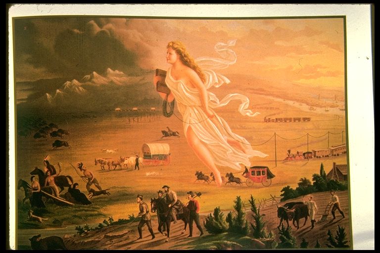 768x512 John Gast' - Spirit Of The Frontier Painting