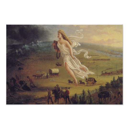 540x540 John Gast, Spirit Of The Frontier, 1872 Poster - Spirit Of The Frontier Painting