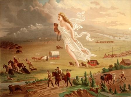 448x334 Manifest Destiny For Kids - Spirit Of The Frontier Painting