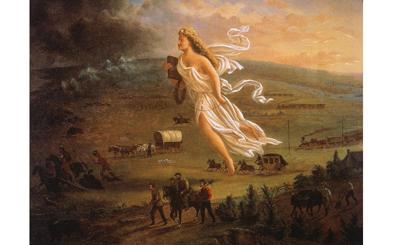 800x500 The Secret Life Of Lady Liberty Images The Bookimages - Spirit Of The Frontier Painting