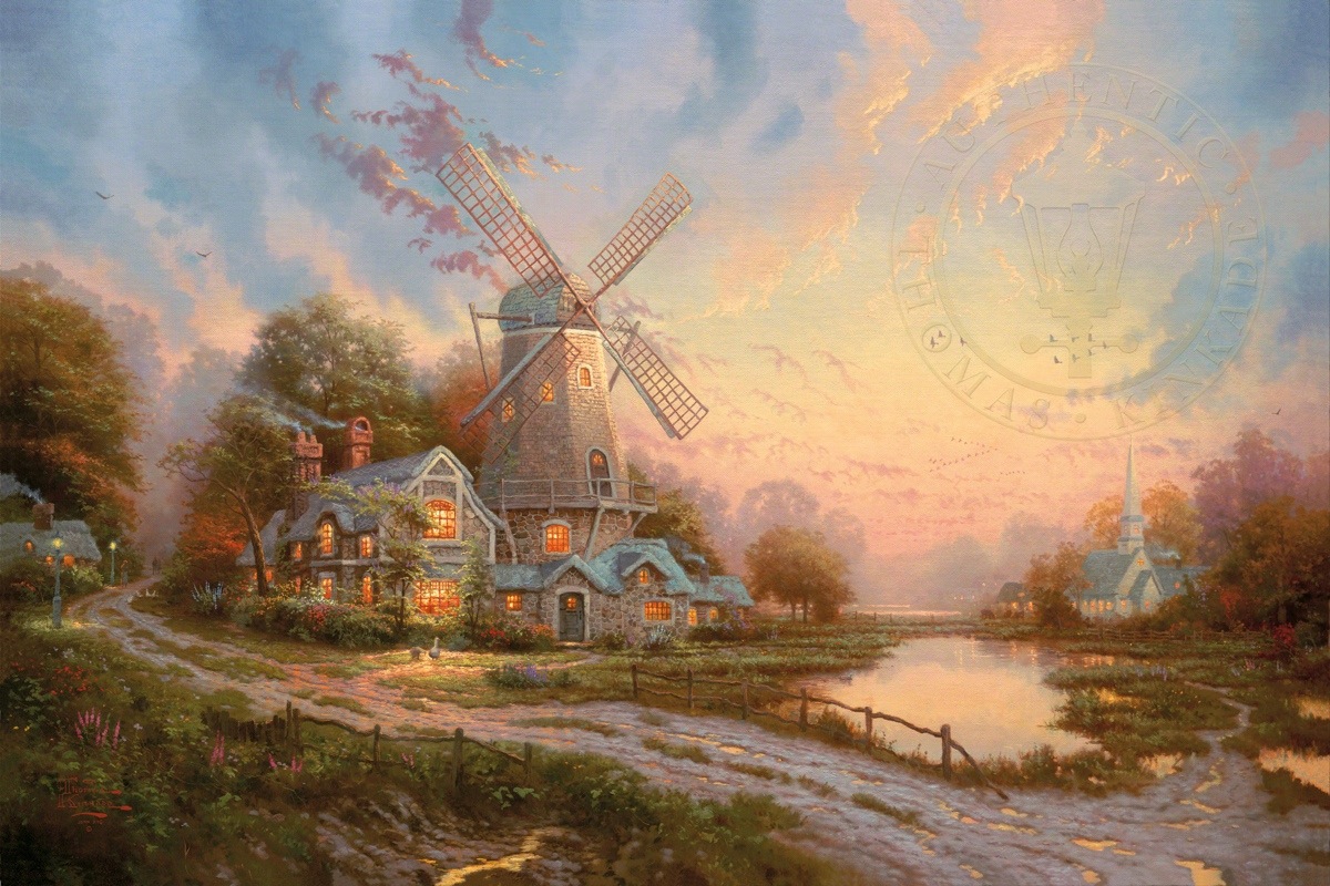 1200x800 Wind Of The Spirit, The Limited Edition Art The Thomas Kinkade - Spirit Painting
