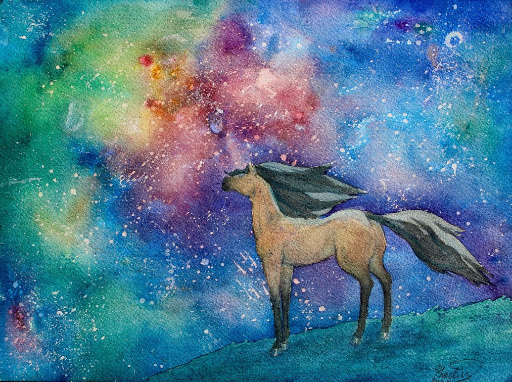 1035x772 Spirit Stallion Of The Cimarron By Phoebehorselover - Spirit Stallion Of The Cimarron Painting