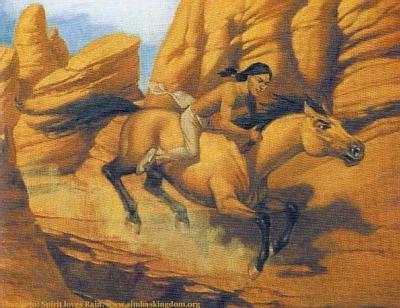 400x308 Little Creek And Spirit By Annamichaelbolton - Spirit Stallion Of The Cimarron Painting