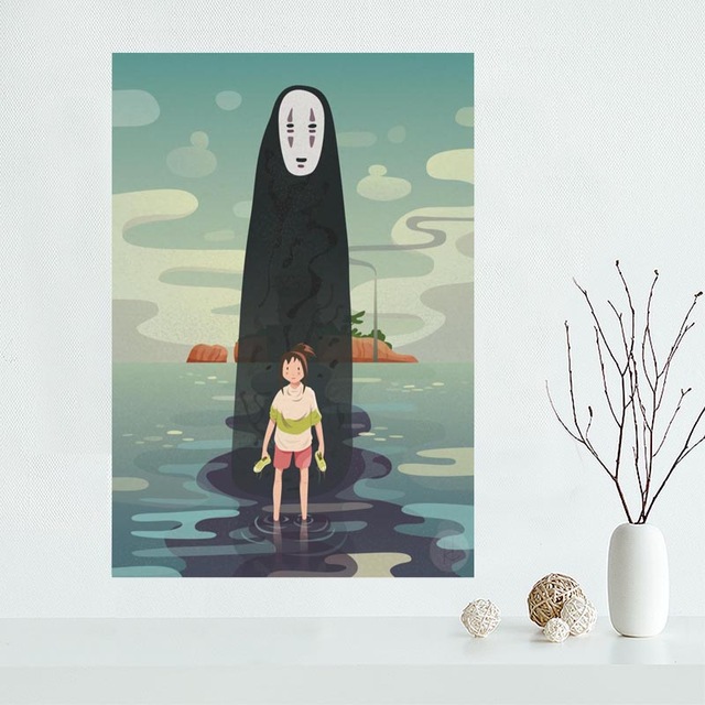 640x640 Nice Custom Spirited Away Canvas Poster Print Painting Art Wall - Spirited Away Painting