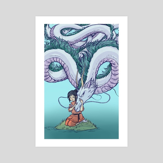 540x540 Spirited Away, An Art Print By Alice Holleman - Spirited Away Painting