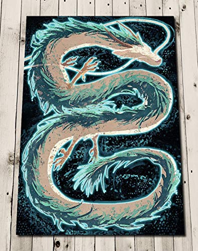395x500 Haku Spirited Away Poster Print - Spirited Away Painting
