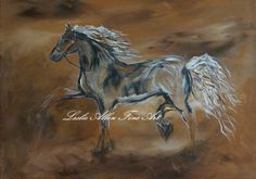 236x165 Spirited Horse Painting - Spirited Horses Painting