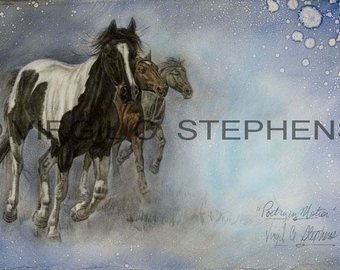340x270 Spirited Horse Etsy - Spirited Horses Painting