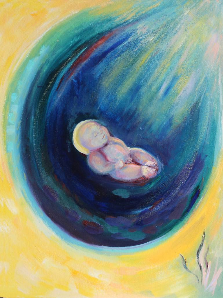 770x1028 Saatchi Art Spiritual Baby - Spiritual Painting
