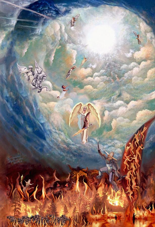 615x900 Spiritual Warfare Painting By Susanna Katherine - Spiritual Warfare Painting