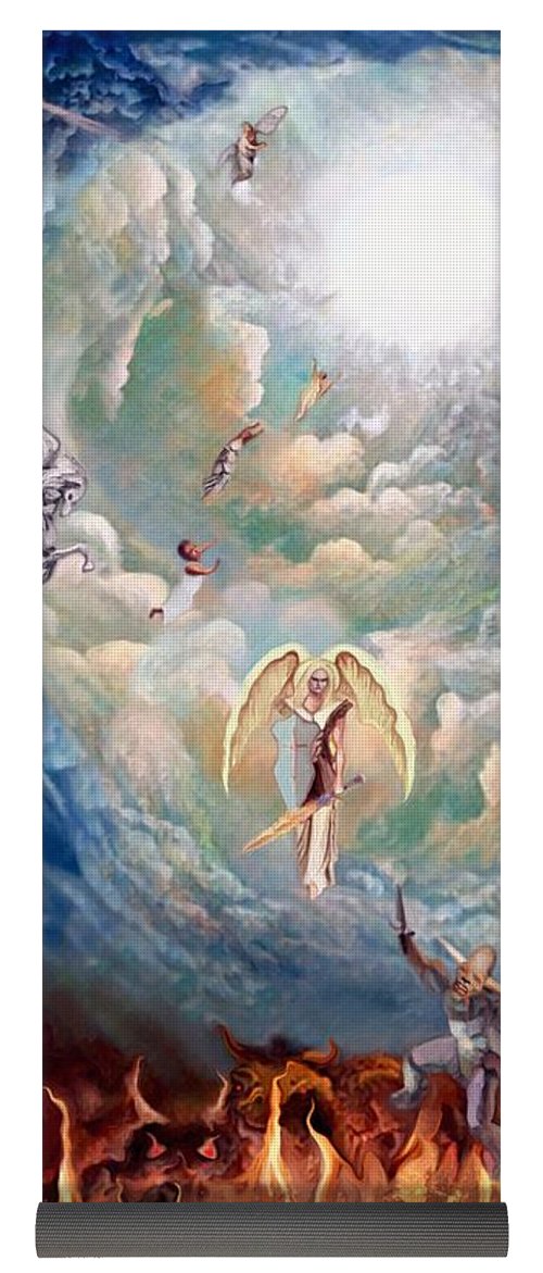 500x1171 Spiritual Warfare Yoga Mat For Sale By Susanna Katherine - Spiritual Warfare Painting