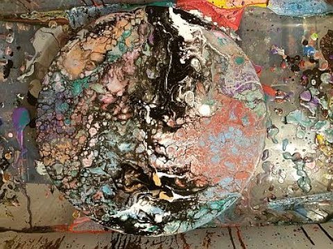 480x360 Fluid Art Splash Painting - Splash Painting