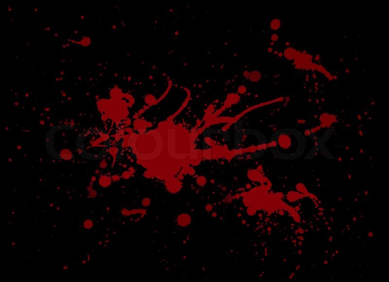 800x581 Red Blood Splash Painting On Black Stock Photo Colourbox - Splash Painting