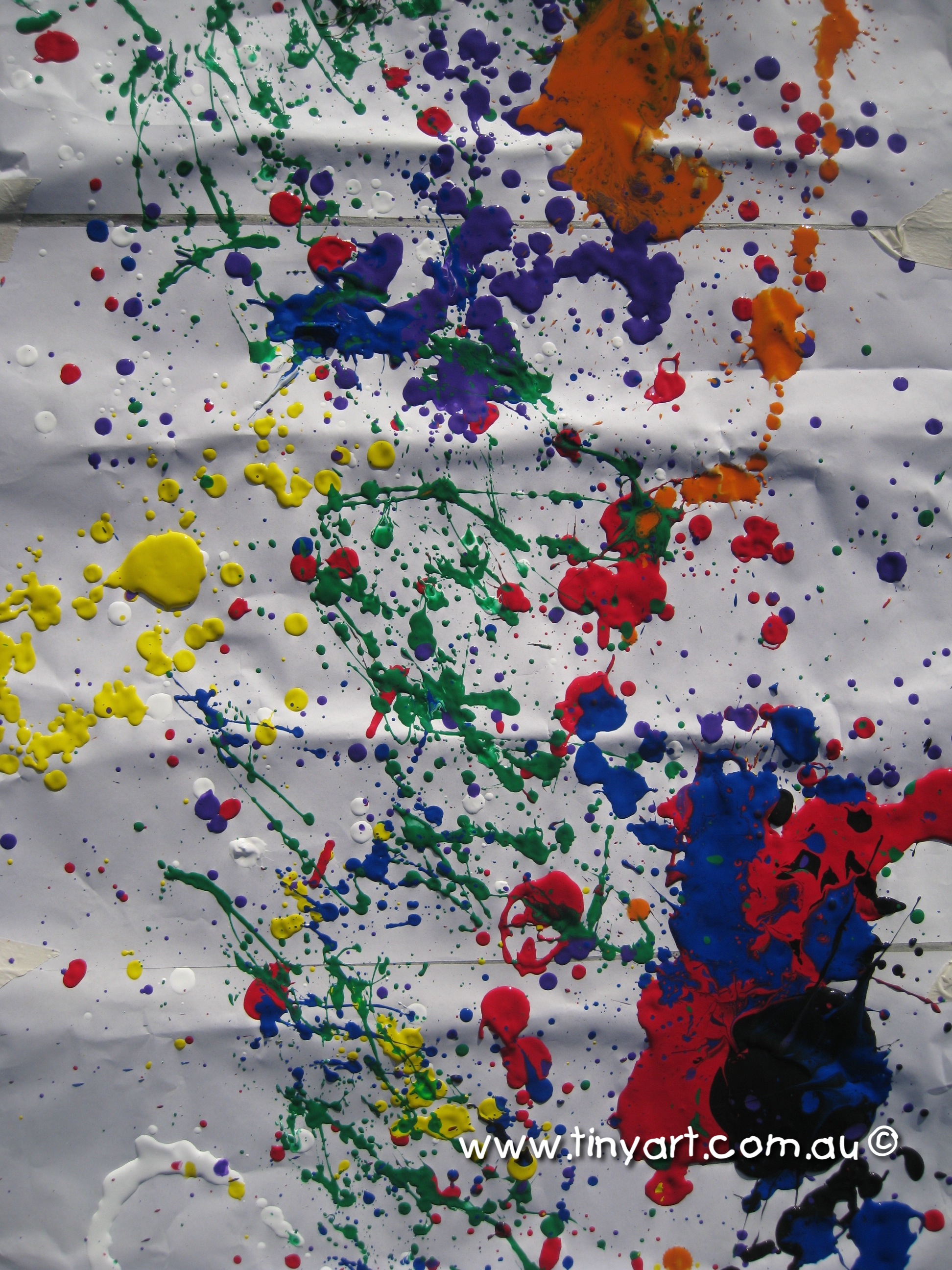 1944x2592 Splat Paint Art Brisbane Kids - Splashing Painting On Canvas