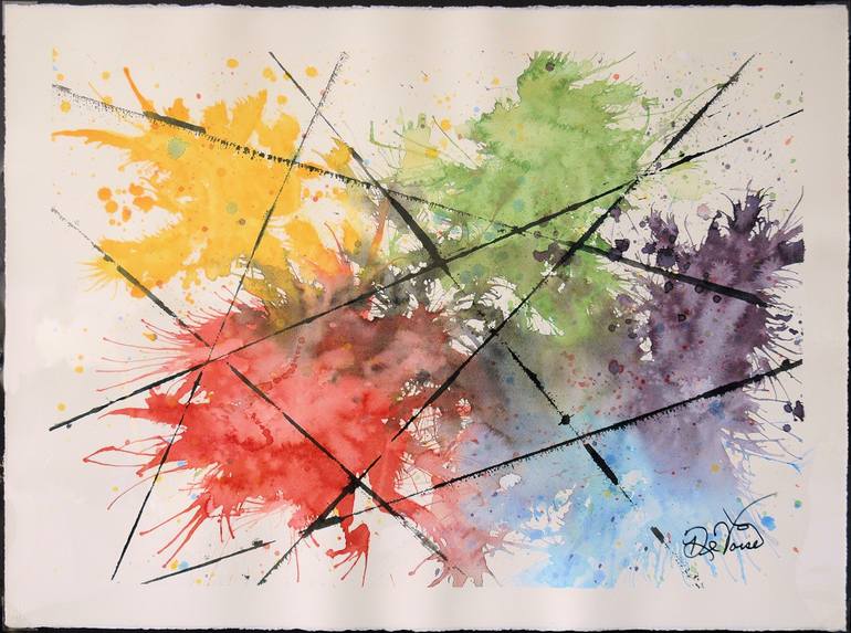 770x573 Saatchi Art Bondage Splat Painting By Charles Devoise - Splat Painting