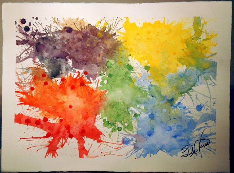 770x568 Saatchi Art Too Splat Painting By Charles Devoise - Splat Painting