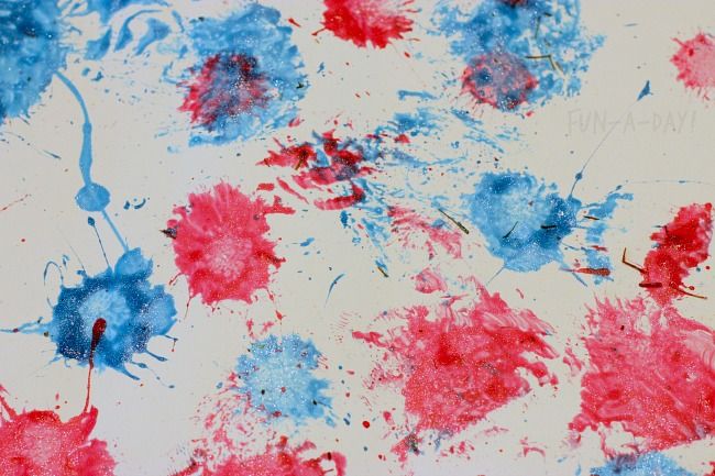 650x433 Splat Art Fireworks Painting Messy Art, Toddler Art And Teacher - Splat Painting