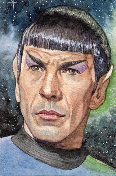 374x570 Mr. Spock - Spock Painting