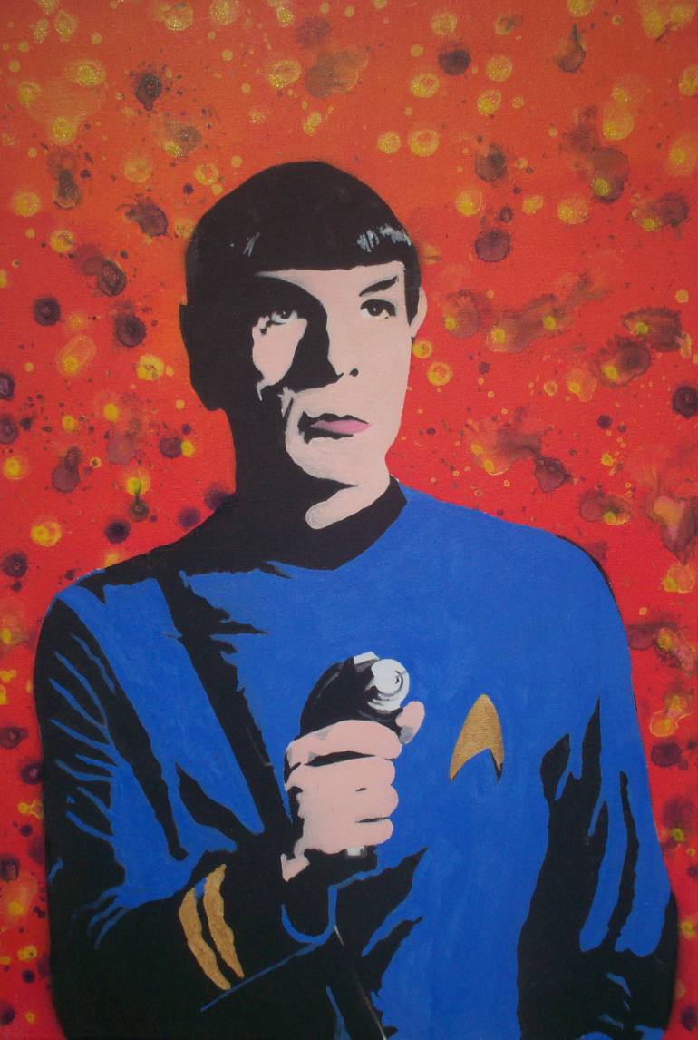 770x1146 Saatchi Art Mr Spock Painting By Gary Hogben - Spock Painting