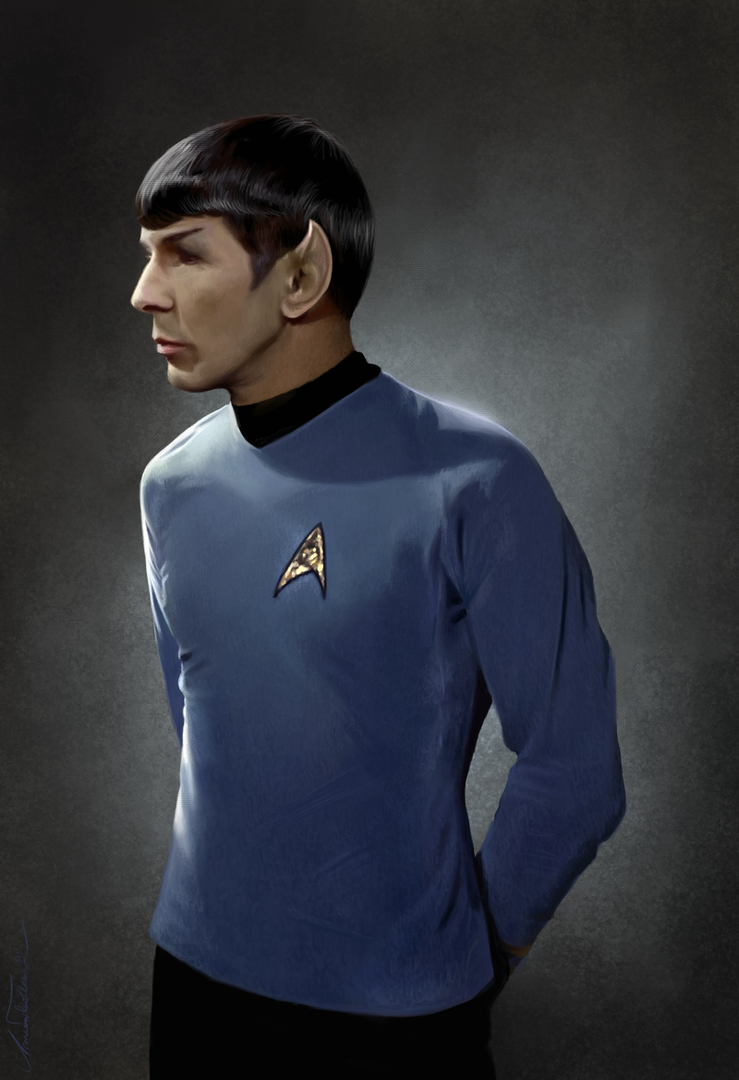 739x1080 Spock By Amandatolleson - Spock Painting