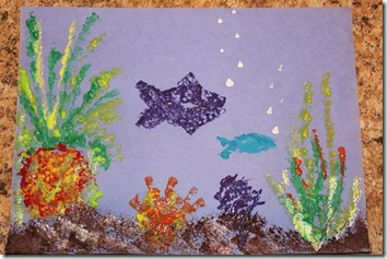 354x237 Sponge Art Project - Sponge Painting