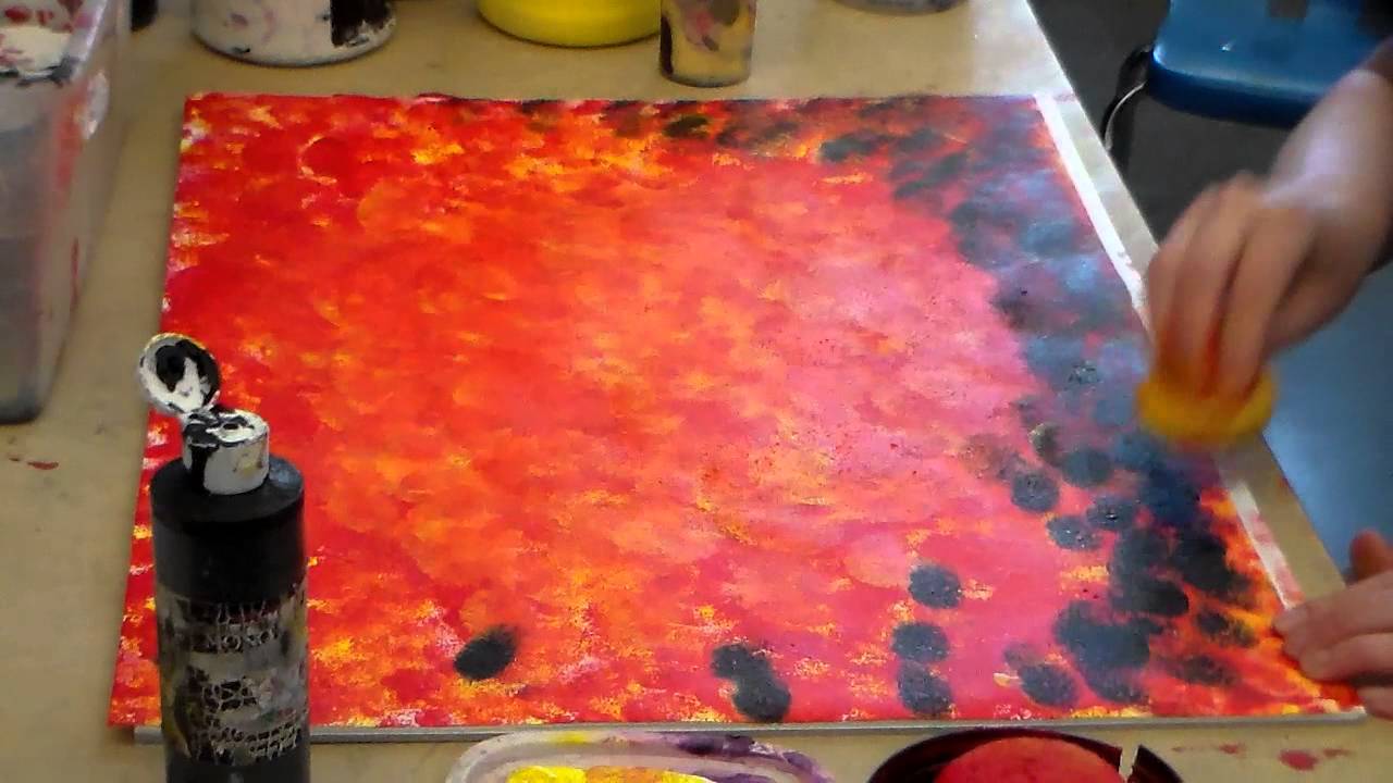 1280x720 Sponge Painting Technique - Sponge Painting