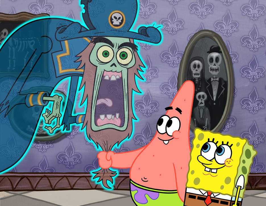 936x723 Spongebob Squarepants Ghoul Fools (Tv Episode 2011) - Spongebob Captain Painting