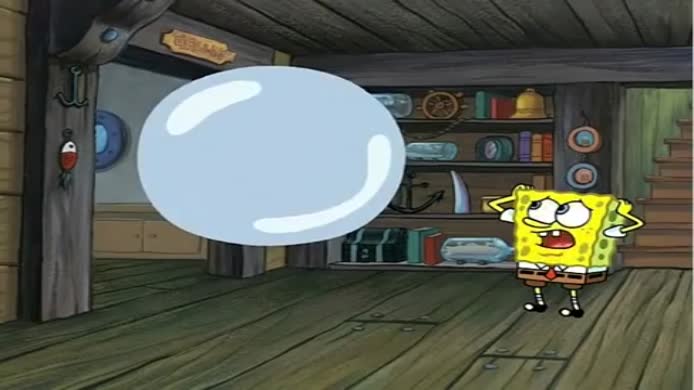 wet painters spongebob bubble explode