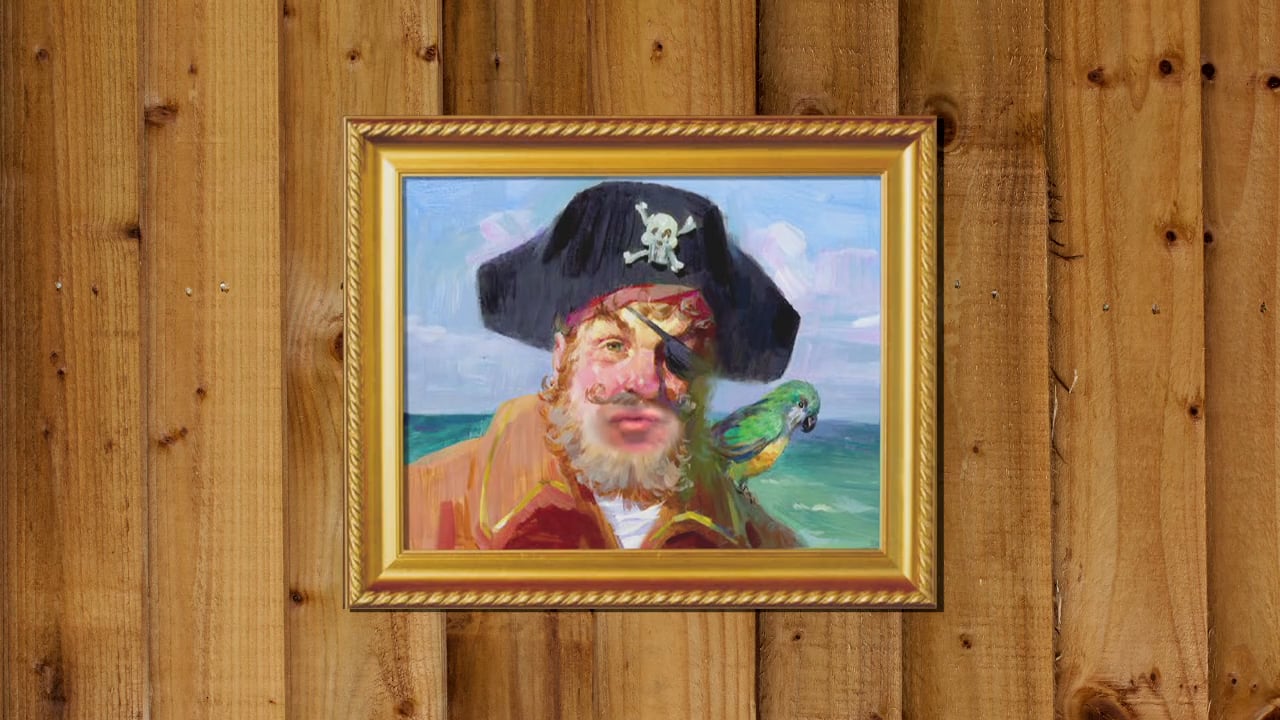 Spongebob Pirate Painting At PaintingValley.com | Explore Collection Of ...