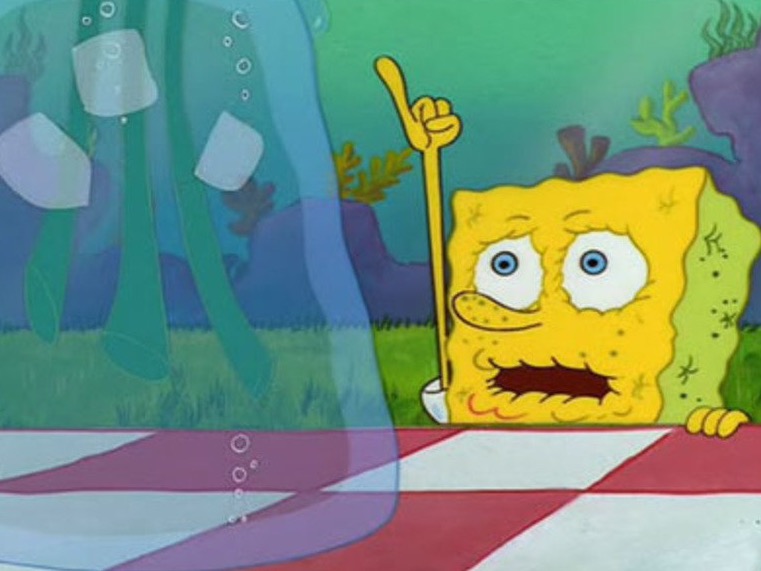 761x571 Help Wantedreef Blowertea - Spongebob Squarepants Painting